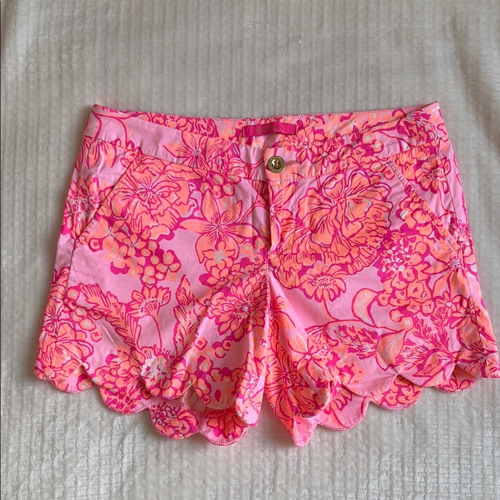 Lilly Pulitzer Pink Floral Shorts
